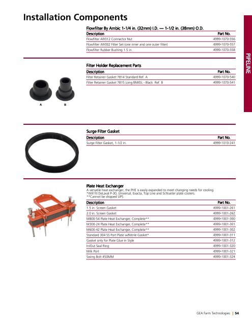 Spare Parts - GEA Farm Technologies