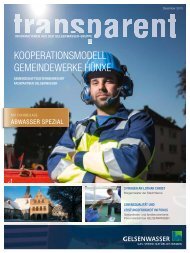 KooperATIoNs modeLL GemeINdewerKe HüNxe - Gelsenwasser AG