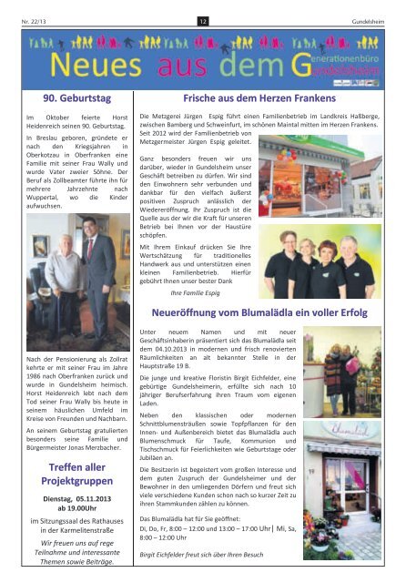 Mitteilungsblatt 22/2013 - Gemeinde Gundelsheim