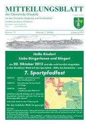 Ausgabe Oktober 2013 - Glaubitz