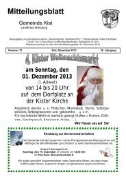 Mitteilungsblatt Dezember - Gemeinde Kist