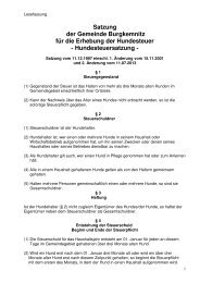 Hundesteuersatzung - Gemeinde Muldestausee