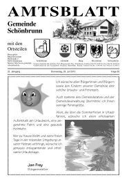 AMTSBLATT - Schönbrunn