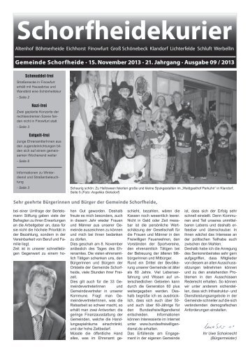 Schorfheidekurier - Gemeinde Schorfheide