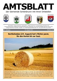 Amtsblatt KW 34 vom 22.08.2013 - Schönbrunn