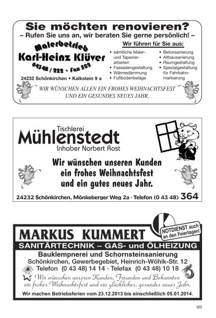 Amtliches Bekanntmachungsblatt der Gemeinde Schönkirchen und ...