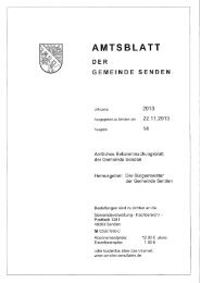 AMTSBLATT - Gemeinde Senden