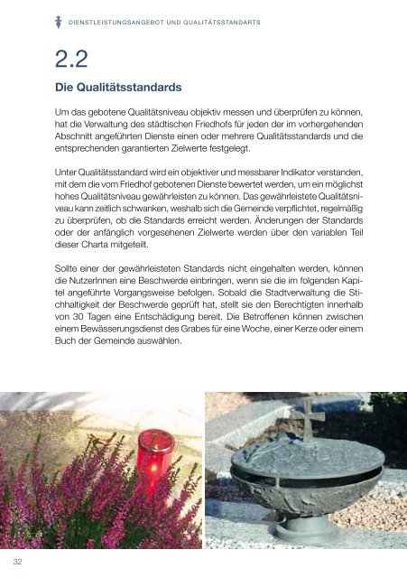 Dienstcharta der Friedhofsdienste - Stadtgemeinde Meran