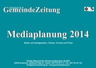 GZ-Mediadaten 2014 - Bayerische Gemeindezeitung