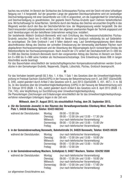 Amtsblatt Nr. 225 August 2013 - Gemeinde Machern