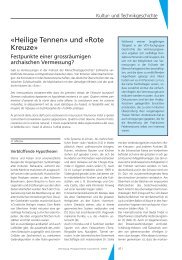 «Heilige Tennen» und «Rote Kreuze» - Geomatik Schweiz