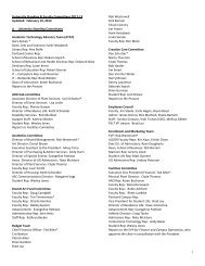 Administrative & Faculty Committees List - George Fox University