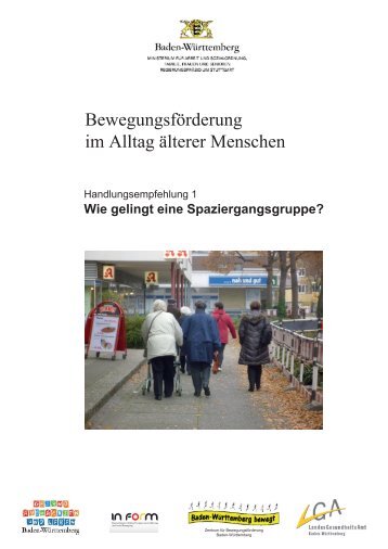 Handlungsempfehlung 1: Wie gelingt eine Spaziergangsgruppe?