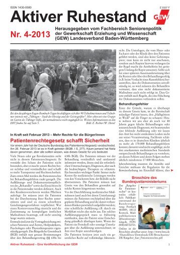 AR 4-2013.indd - Gewerkschaft Erziehung und Wissenschaft Baden ...