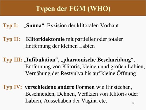 FGM – Female Genital Mutilation Weibliche Genitalverstümmelung