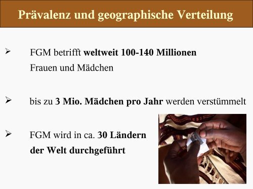 FGM – Female Genital Mutilation Weibliche Genitalverstümmelung