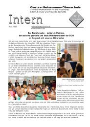 Intern Ausgabe Mai 2013 - Gustav-Heinemann-Oberschule