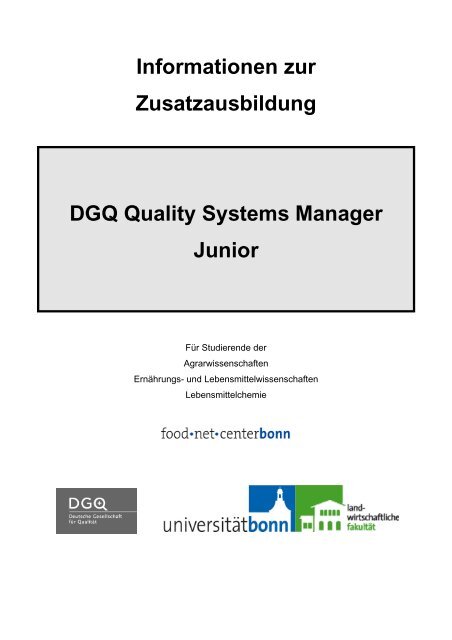 DGQ Quality Systems Manager Junior - GIQS