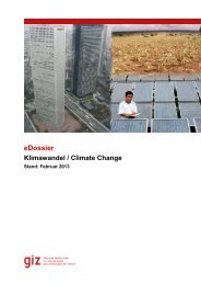 eDossier Klimawandel / Climate change - GIZ