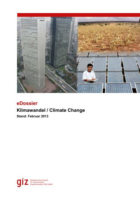 eDossier Klimawandel / Climate change - GIZ