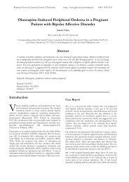 Olanzapine-Induced Peripheral Oedema in a Pregnant Patient with ...