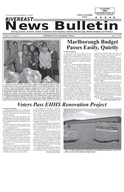 Marlborough Budget Passes Easily, Quietly Voters Pass EHHS ...