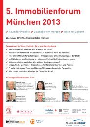 5. Immobilienforum München - Management Circle AG - Global Value ...