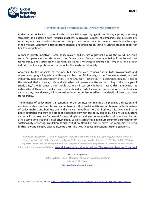 Direct download - Global Reporting Initiative