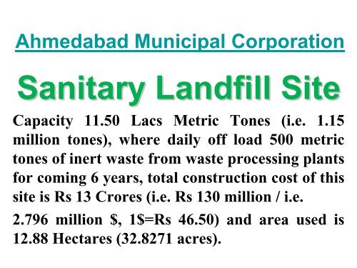 Pirana Landfill, Ahmedabad, India - Global Methane Initiative