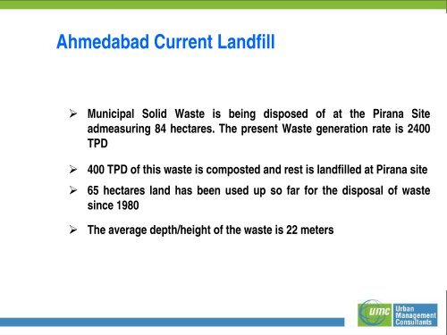 Pirana Landfill, Ahmedabad, India - Global Methane Initiative