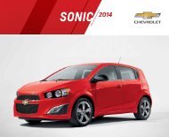 Download a Brochure Chevrolet Sonic Hatchback ... - GM Canada