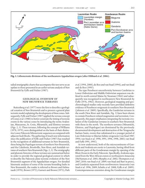 A review of Proterozoic to Early Paleozoic lithotectonic terranes in ...