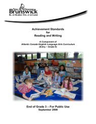 Reading and Writing Achievement Standards Curriculum