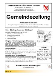 Gemeindezeitung - Göstling an der Ybbs