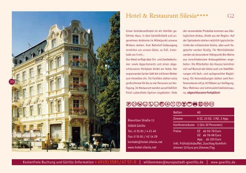 Gastgeberverzeichnis 2013 mit Hotels, Pensionen - Görlitz