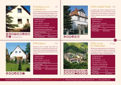 Gastgeberverzeichnis 2013 mit Hotels, Pensionen - Görlitz