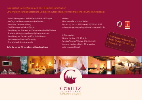 Gastgeberverzeichnis 2013 mit Hotels, Pensionen - Görlitz