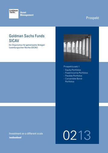 Goldman Sachs Funds SICAV