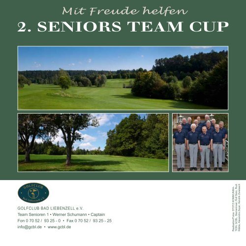 2. SENIORS TEAM CUP - Golfclub Bad Liebenzell eV