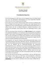 Newsletter-Spezial 21.01.13 - Berliner Golf Club Gatow eV
