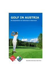 Infobroschüre zum Downloaden - Golf in Austria