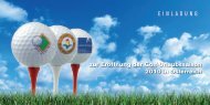 EINLADUNG zur Eröffnung der Golf-Urlaubssaison ... - Golf in Austria