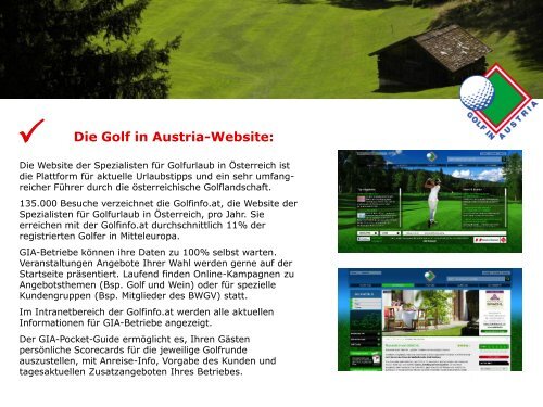 Golf in Austria-Marketingplan