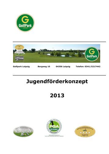 Jugendförderkonzept 2013 des GolfPark Leipzig