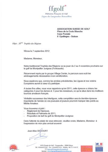 ffgolf - Association Suisse de Golf