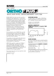 Ilford Ortho plus - Gomma