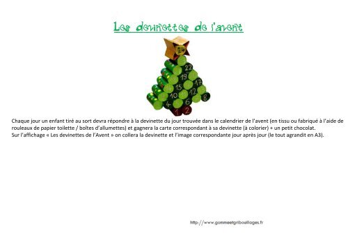 Téléchargement gratuit Images Les Devinettes De L Avent Gomme Gribouillages dernière par