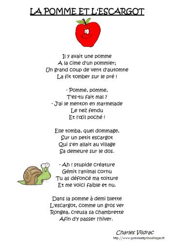LA POMME ET L'ESCARGOT - Gomme & Gribouillages