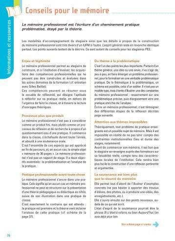 Conseils pour le mémoire - Gomme & Gribouillages