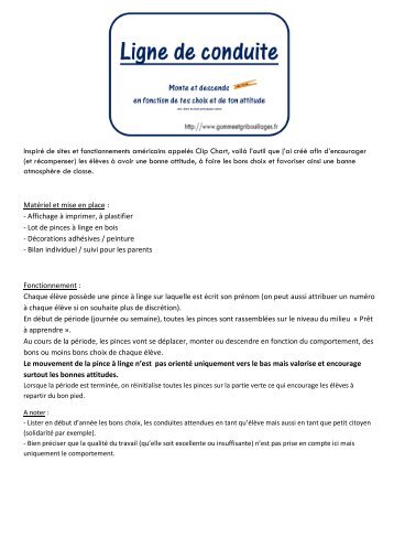 Ligne de Conduite - Gomme & Gribouillages